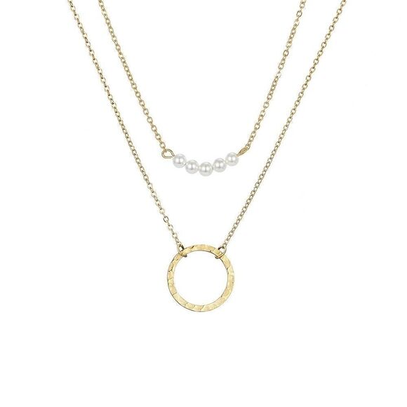 Brand New Two Gold Adjustable Dainty Necklaces For Layering, Tarnish Free - Picture 4 of 6